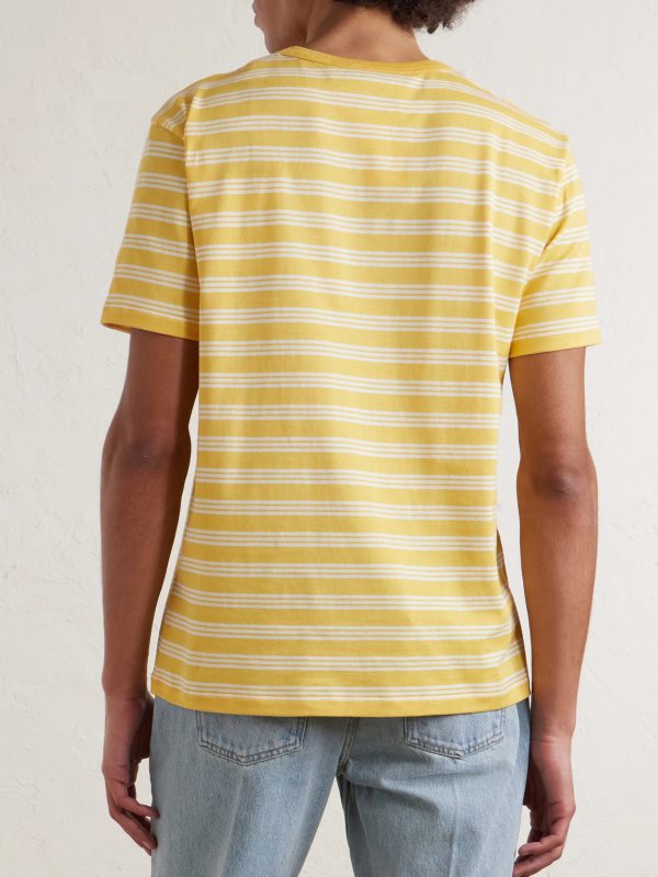 Striped Printed Cotton-Jersey T-Shirt - BK Striped Printed Cotton-Jersey T-Shirt - BK
