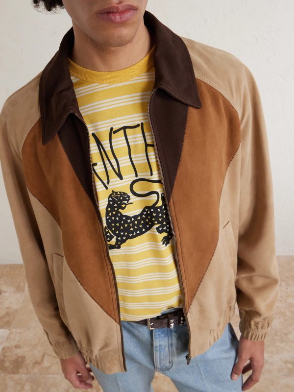 Striped Printed Cotton-Jersey T-Shirt - CU Striped Printed Cotton-Jersey T-Shirt - CU