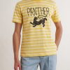 Striped Printed Cotton-Jersey T-Shirt - FR Striped Printed Cotton-Jersey T-Shirt - FR