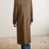 Double-Breasted Prince of Wales Checked Virgin Wool Coat - BK Double-Breasted Prince of Wales Checked Virgin Wool Coat - BK