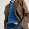 Double-Breasted Prince of Wales Checked Virgin Wool Coat - CU Double-Breasted Prince of Wales Checked Virgin Wool Coat - CU