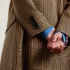 Double-Breasted Prince of Wales Checked Virgin Wool Coat - E1 Double-Breasted Prince of Wales Checked Virgin Wool Coat - E1