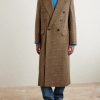 Double-Breasted Prince of Wales Checked Virgin Wool Coat - FR Double-Breasted Prince of Wales Checked Virgin Wool Coat - FR