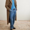 Double-Breasted Prince of Wales Checked Virgin Wool Coat - OU Double-Breasted Prince of Wales Checked Virgin Wool Coat - OU