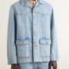 Camp-Collar Denim Jacket - FR