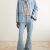 Camp-Collar Denim Jacket - OU
