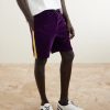 Slim-Fit Appliquéd Cotton-Blend Velvet Shorts - FR Slim-Fit Appliquéd Cotton-Blend Velvet Shorts - FR