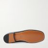 Logo-Embellished Leather Loafers - E1 Logo-Embellished Leather Loafers - E1