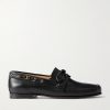 Logo-Embellished Leather Loafers Logo-Embellished Leather Loafers