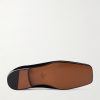 Embellished Suede and Leather Loafers - E1 Embellished Suede and Leather Loafers - E1