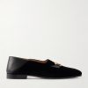 Embellished Suede and Leather Loafers Embellished Suede and Leather Loafers