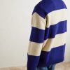 Striped Jacquard-Knit Wool Sweater - BK Striped Jacquard-Knit Wool Sweater - BK
