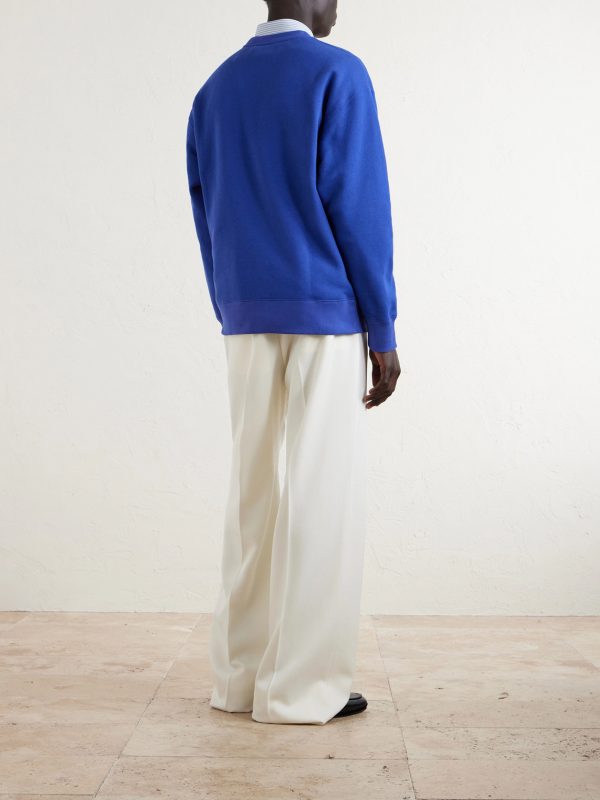 Logo-Print Cotton-Jersey Sweatshirt - BK Logo-Print Cotton-Jersey Sweatshirt - BK