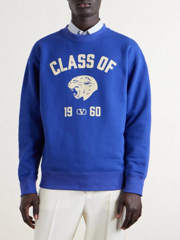 Logo-Print Cotton-Jersey Sweatshirt - FR Logo-Print Cotton-Jersey Sweatshirt - FR