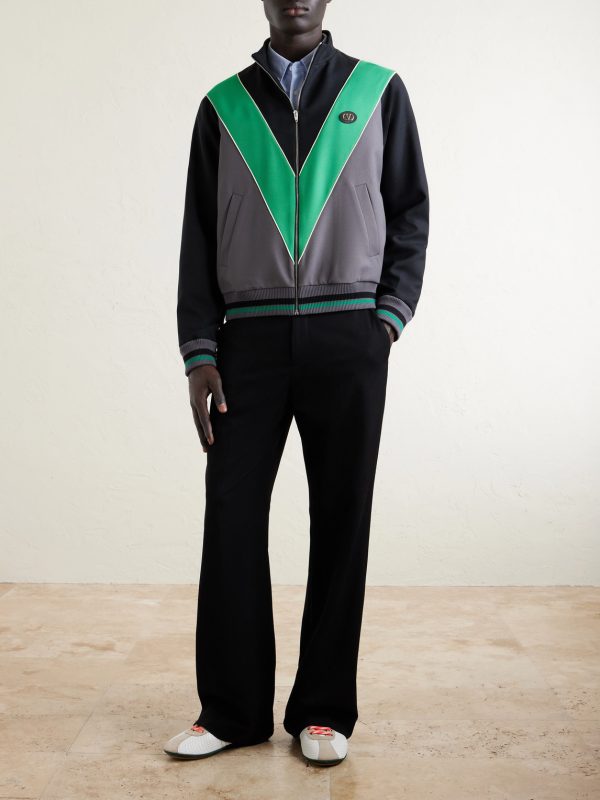 Logo-Appliquéd Jersey Track Jacket - OU Logo-Appliquéd Jersey Track Jacket - OU
