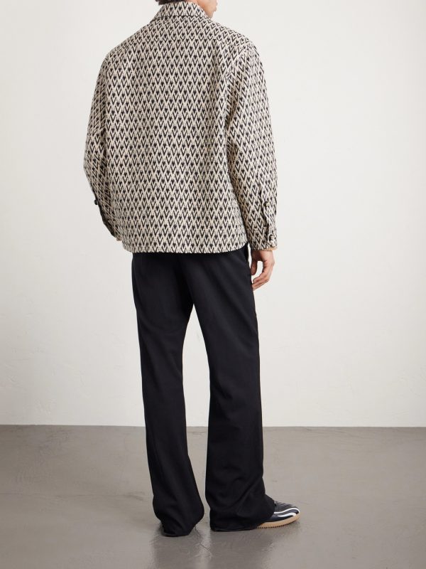 Toute La V Cotton-Blend Jacquard Jacket - BK Toute La V Cotton-Blend Jacquard Jacket - BK