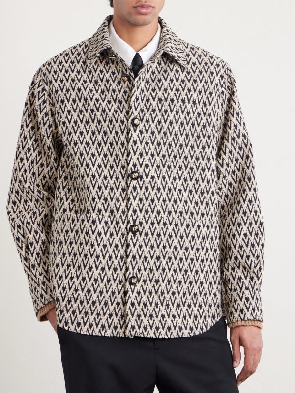 Toute La V Cotton-Blend Jacquard Jacket - FR Toute La V Cotton-Blend Jacquard Jacket - FR