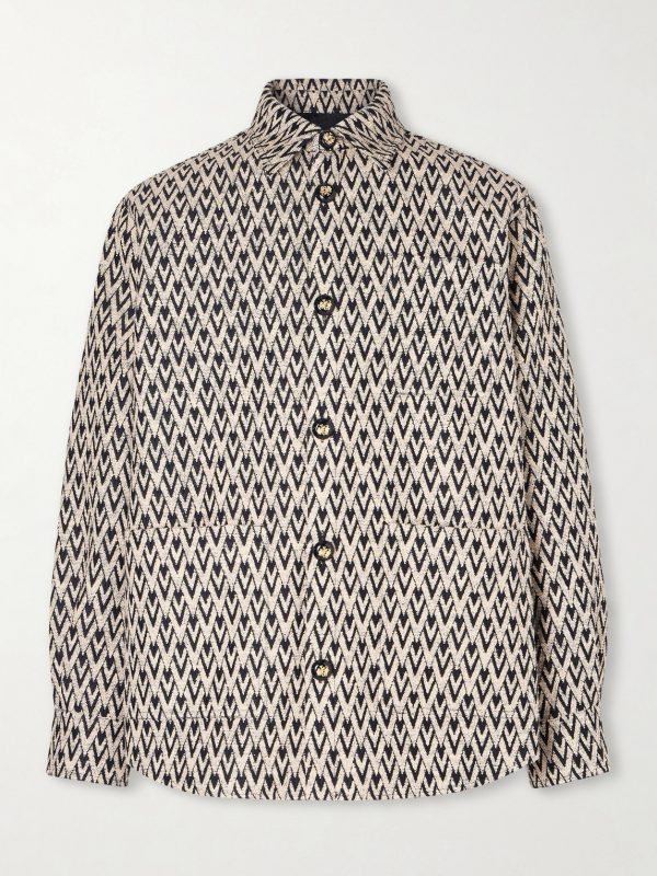 Toute La V Cotton-Blend Jacquard Jacket Toute La V Cotton-Blend Jacquard Jacket