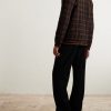 Houndstooth Wool-Blend Cardigan - BK