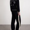 Striped Cotton-Blend Velvet Sweatpants - BK Striped Cotton-Blend Velvet Sweatpants - BK