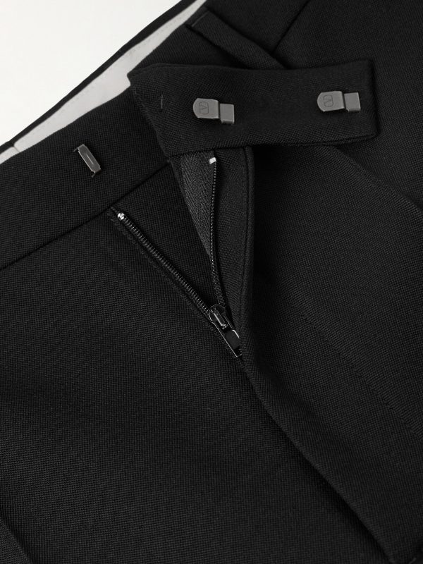 Straight-Leg Pleated Grain de Poudre Wool Trousers - CU Straight-Leg Pleated Grain de Poudre Wool Trousers - CU