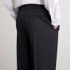 Straight-Leg Pleated Grain de Poudre Wool Trousers - E1 Straight-Leg Pleated Grain de Poudre Wool Trousers - E1
