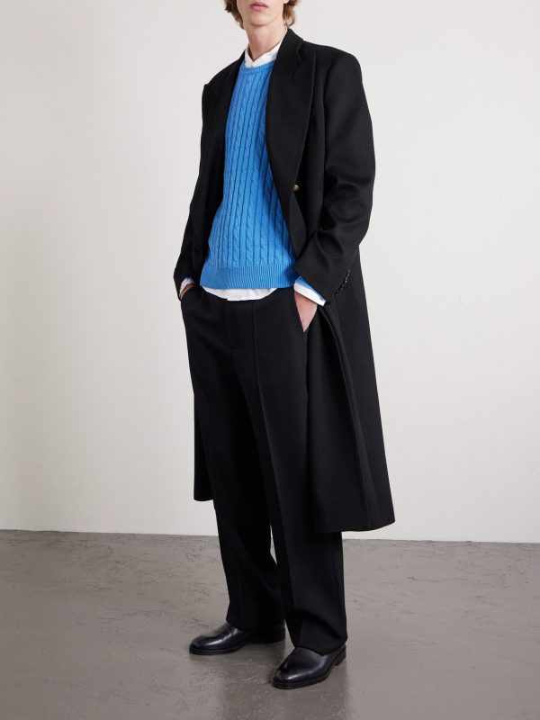 Straight-Leg Pleated Grain de Poudre Wool Trousers - OU Straight-Leg Pleated Grain de Poudre Wool Trousers - OU