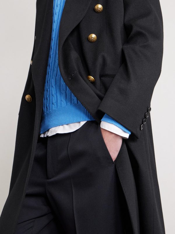 Double-Breasted Virgin Wool Coat - CU Double-Breasted Virgin Wool Coat - CU