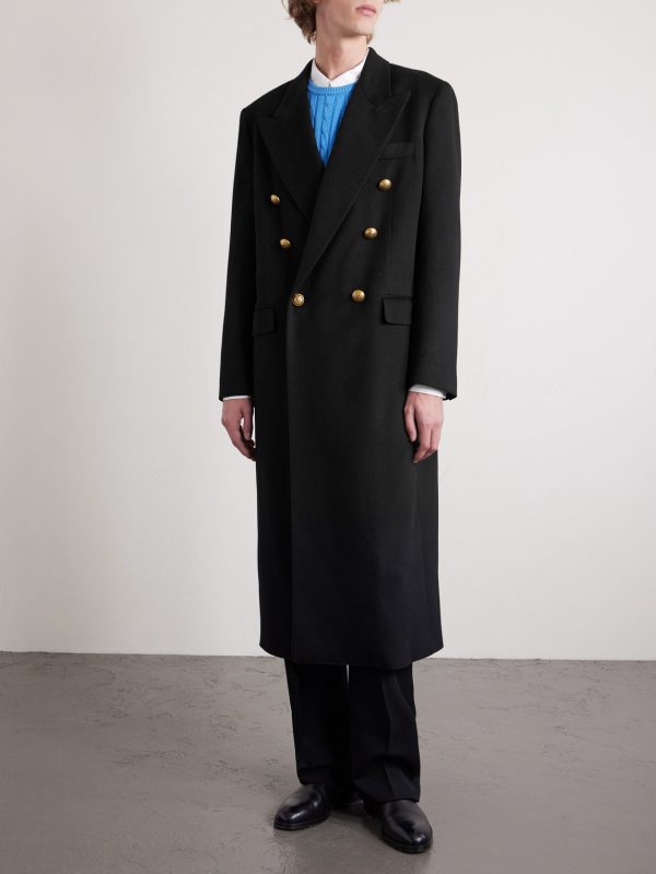 Double-Breasted Virgin Wool Coat - FR Double-Breasted Virgin Wool Coat - FR