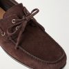 Logo-Embellished Suede Loafers - CU