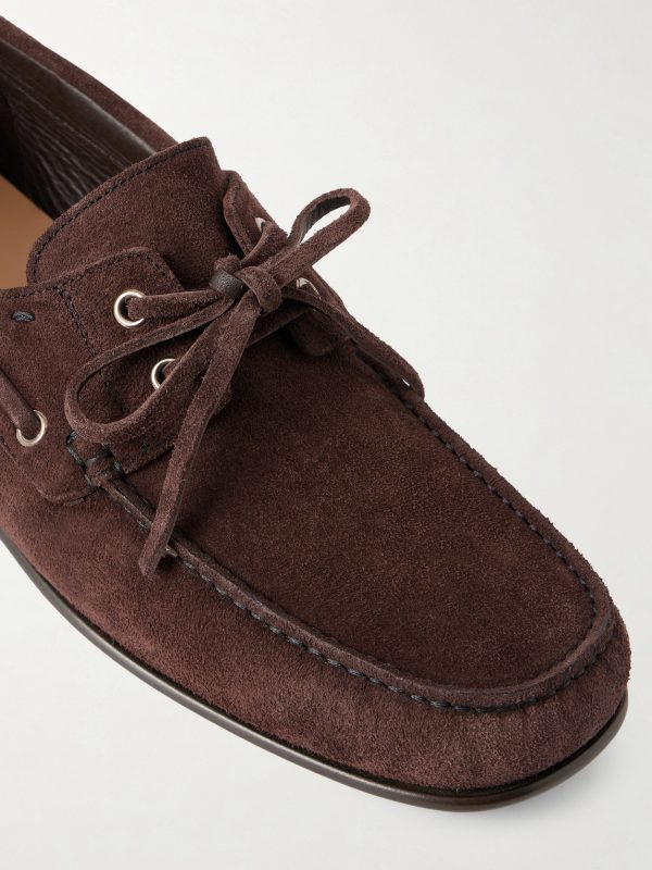 Logo-Embellished Suede Loafers - CU