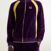 Appliquéd Cotton-Blend Velvet Track Jacket - FR Appliquéd Cotton-Blend Velvet Track Jacket - FR