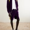 Appliquéd Cotton-Blend Velvet Track Jacket - OU Appliquéd Cotton-Blend Velvet Track Jacket - OU
