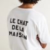 Le Chat De La Maison Printed Cotton-Jersey T-Shirt - CU Le Chat De La Maison Printed Cotton-Jersey T-Shirt - CU