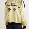 Embellished Satin Bomber Jacket - BK