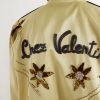 Embellished Satin Bomber Jacket - CU
