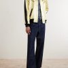 Embellished Satin Bomber Jacket - OU