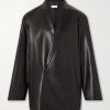 Double-Breasted Leather Jacket Double-Breasted Leather Jacket
