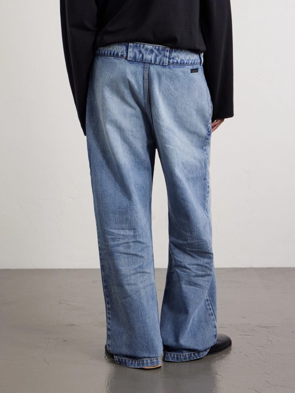 9th Utility Wide-Leg Jeans - BK