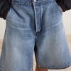 Utility Straight-Leg Denim Shorts - CU Utility Straight-Leg Denim Shorts - CU