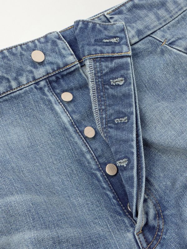 Utility Straight-Leg Denim Shorts - E1 Utility Straight-Leg Denim Shorts - E1