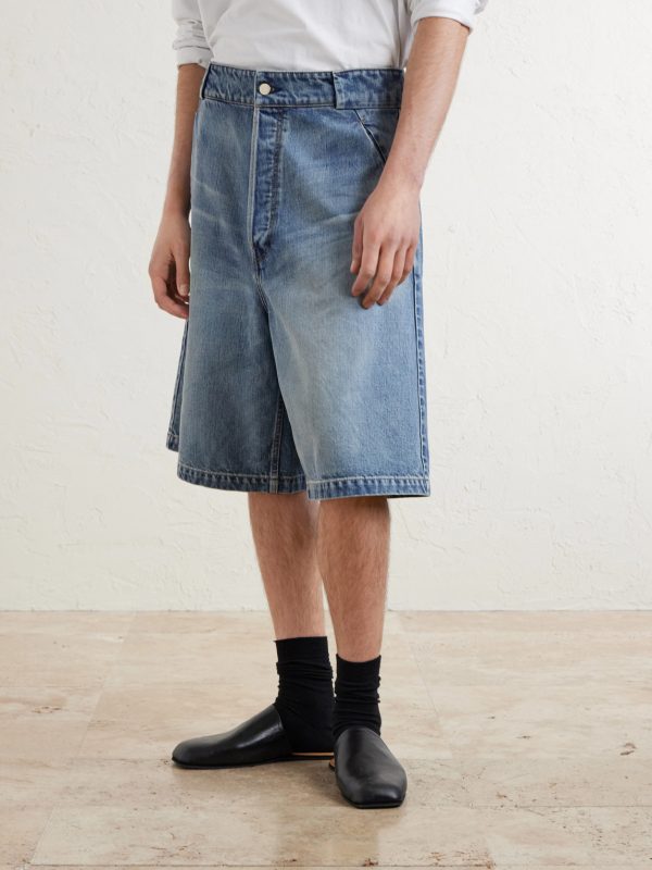 Utility Straight-Leg Denim Shorts - FR Utility Straight-Leg Denim Shorts - FR