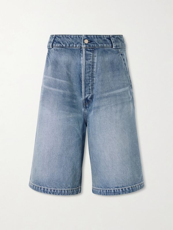 Utility Straight-Leg Denim Shorts Utility Straight-Leg Denim Shorts