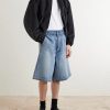 Utility Straight-Leg Denim Shorts - OU Utility Straight-Leg Denim Shorts - OU