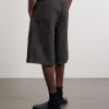 Utility Straight-Leg Cotton Shorts - BK Utility Straight-Leg Cotton Shorts - BK