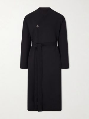 Lapelless Wool-Blend Coat Lapelless Wool-Blend Coat
