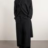 Lapelless Wool-Blend Coat - OU