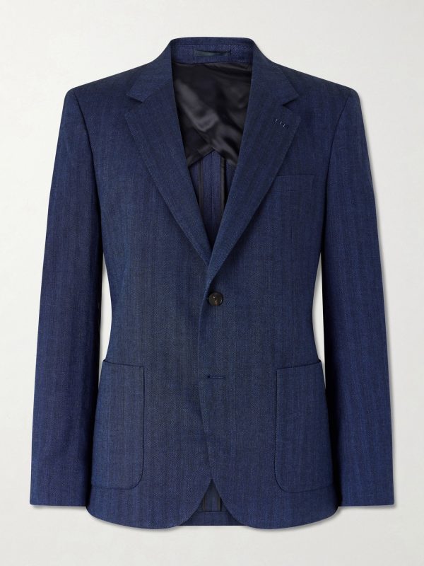 Herringbone Linen-Blend Suit Jacket Herringbone Linen-Blend Suit Jacket