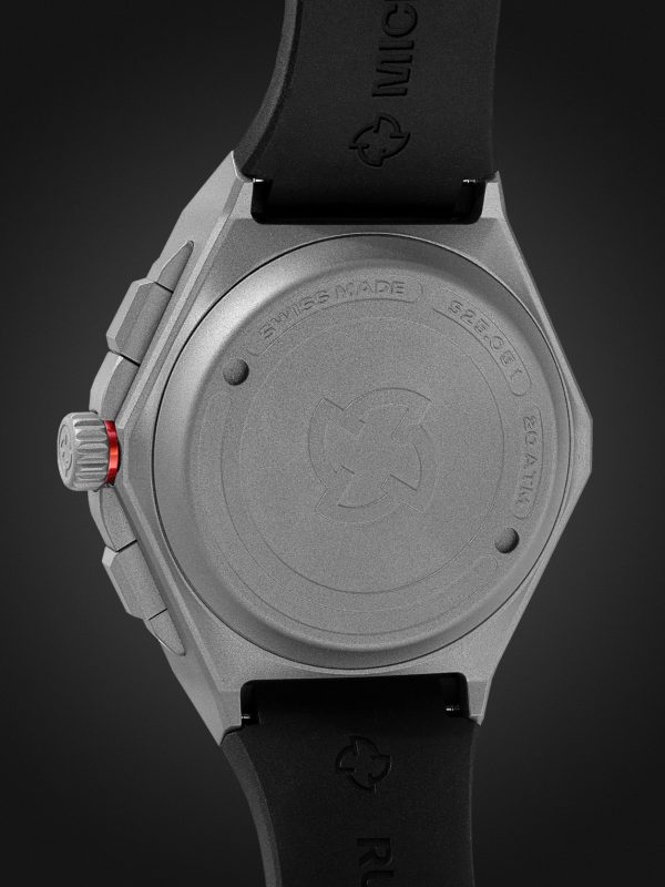 Milgraph GMT Automatic 42mm Titanium and Rubber Watch, Ref. No. MIC_260 - BK