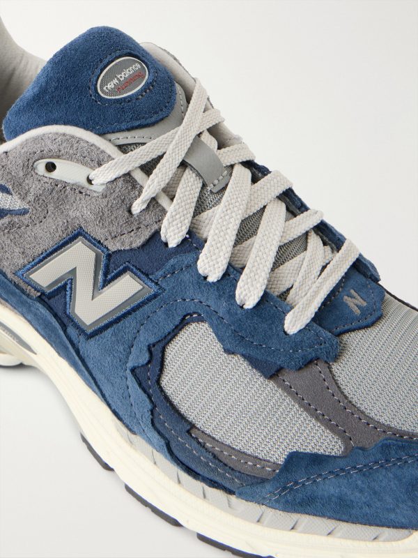 2002R Leather-Trimmed Suede and Mesh Sneakers - CU 2002R Leather-Trimmed Suede and Mesh Sneakers - CU